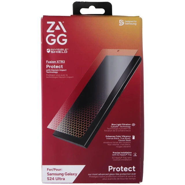 Alt view image 2 of 2 - ZAGG Invisible Shield Fusion XTR3 Screen Protector for Samsung Galaxy S24 Ultra