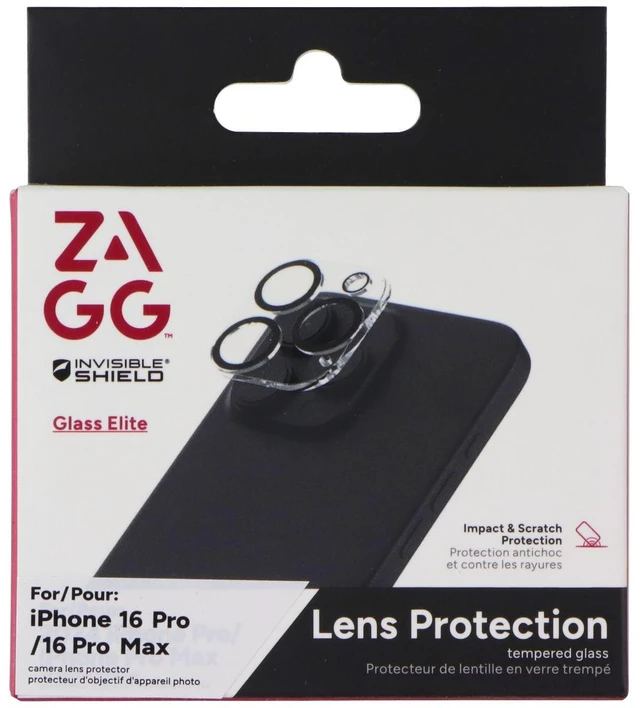 Alt view image 5 of 5 - ZAGG InvisibleShield Glass Elite Camera Lens Protector iPhone 16 Pro/16 Pro Ma
