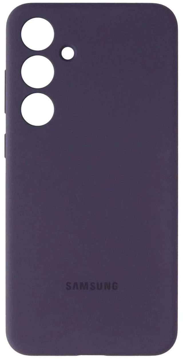 Alt view image 6 of 6 - SAMSUNG Galaxy S24+ Plus Silicone Phone Case, Protective Cover Color-Dark Violet