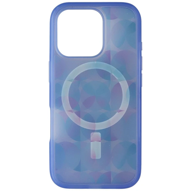 Alt view image 2 of 3 - OtterBox Symmetry Clear Series MagSafe Case for iPhone 16 Pro - Opal Prism Blue