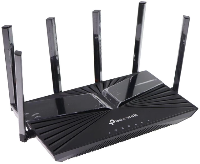 Main image of TP-Link (Archer AXE5400) Tri-Band 6-Stream Wi-Fi 6E Router - Black