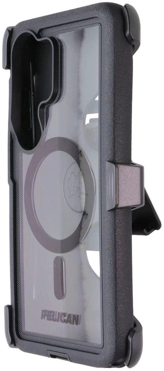 Main image of Pelican Voyager Case + Holster for MagSafe for Galaxy S26 Ultra - Black/Clear