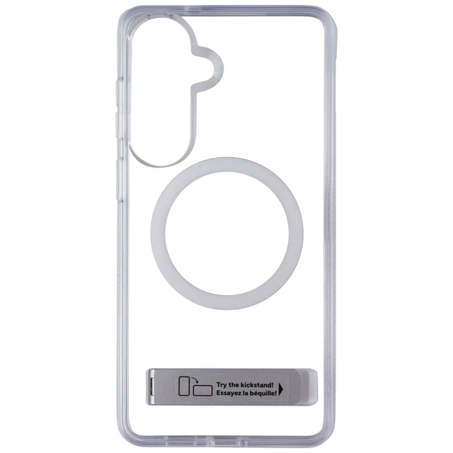 Alt view image 3 of 3 - ZAGG Crystal Palace Snap Case with Kickstand for Samsung Galaxy S26 Plus - Clear