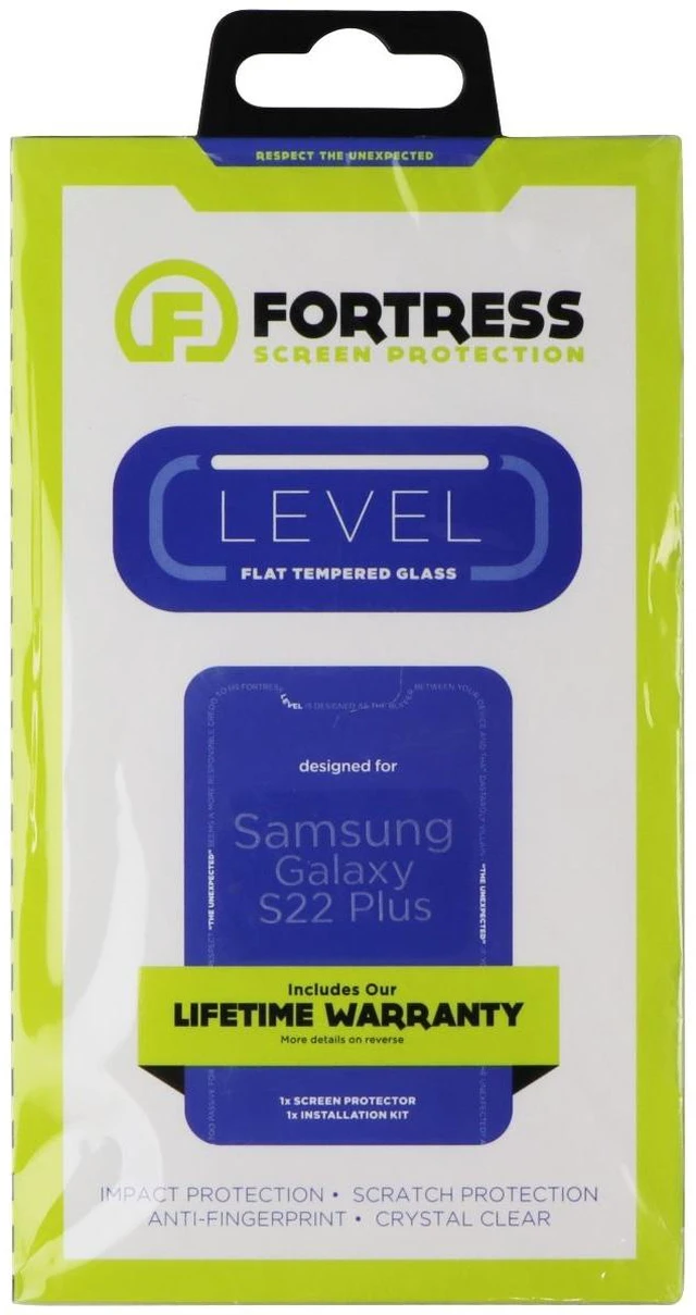 Main image of Fortress Flat Tempered Glass Screen Protector for Samsung Galaxy S22(+) - Clear