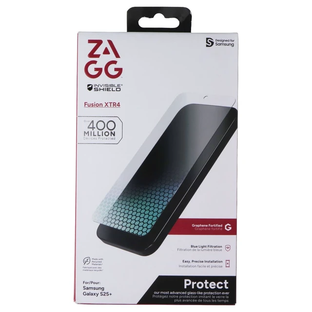 Alt view image 3 of 3 - ZAGG ZGFX4-S25 Plus Fusion XTR4 Clear
