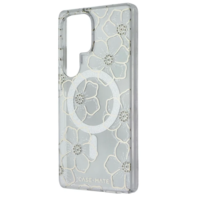 Alt view image 2 of 3 - Case-Mate Magnetic Sparkle Case for Samsung Galaxy S25 Ultra - Floral Gems