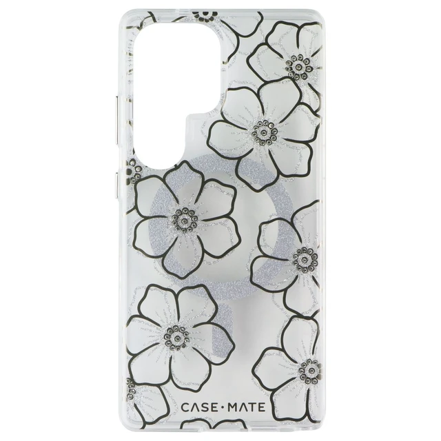 Alt view image 3 of 3 - Case-Mate Magnetic Sparkle Case for Samsung Galaxy S25 Ultra - Floral Gems