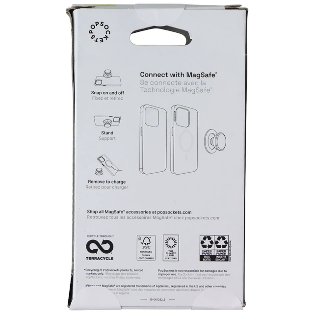 Alt view image 6 of 6 - PopSockets Magnetic Phone Grip and Stand for MagSafe - French Navy