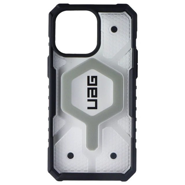 Alt view image 3 of 3 - Urban Armor Gear Pathfinder Case for MagSafe for iPhone 15 Pro Max - Ice/Black