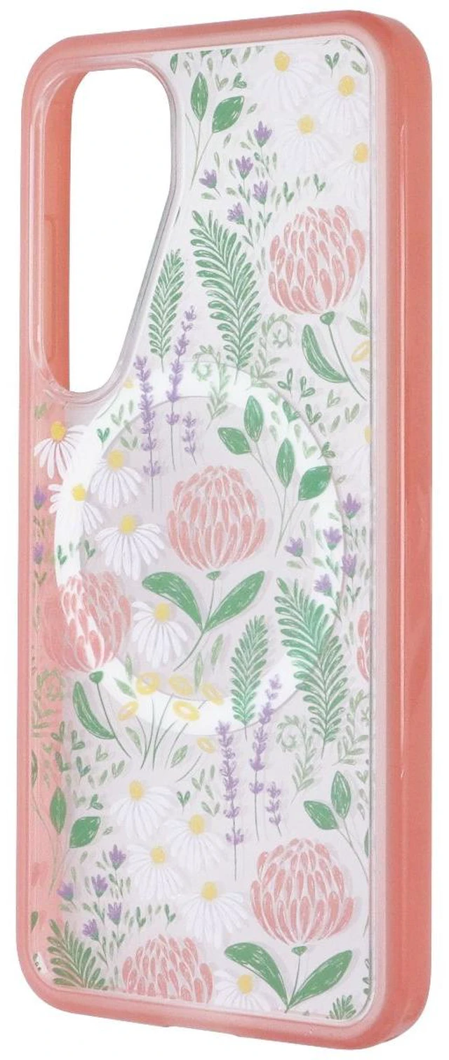 Main image of OtterBox Symmetry Series Magnetic Case for Samsung Galaxy S25 - Peachy Bloom