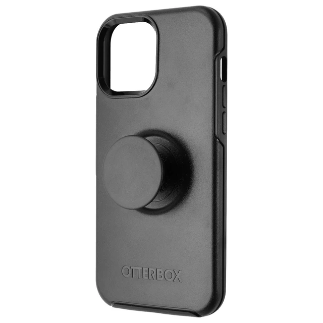 Alt view image 2 of 3 - Otterbox Otter+Pop Symmetry Series Case for iPhone 13 Pro Max/12 Pro Max - Black