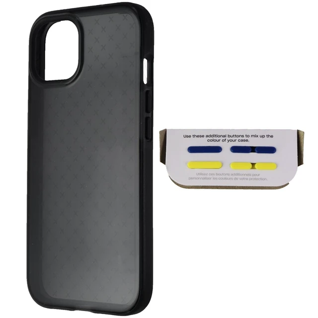 Alt view image 2 of 3 - Tech21 Evo Check Series Flexible Gel Case for iPhone 13 - Black