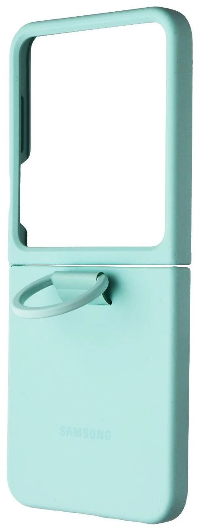 Main image of Samsung Official Silicone Case with Ring for Galaxy Z Flip7 FE/Z Flip6 - Mint