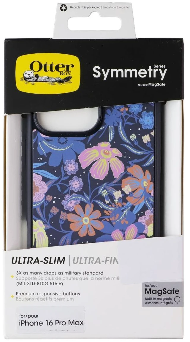 Main image of OtterBox Symmetry MagSafe Case for Apple iPhone 16 Pro Max - Fairy Fauna Purple
