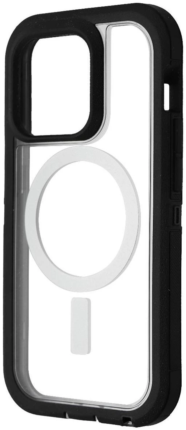 Alt view image 2 of 3 - OtterBox Defender Pro XT Case for MagSafe for iPhone 14 Pro - Black Crystal