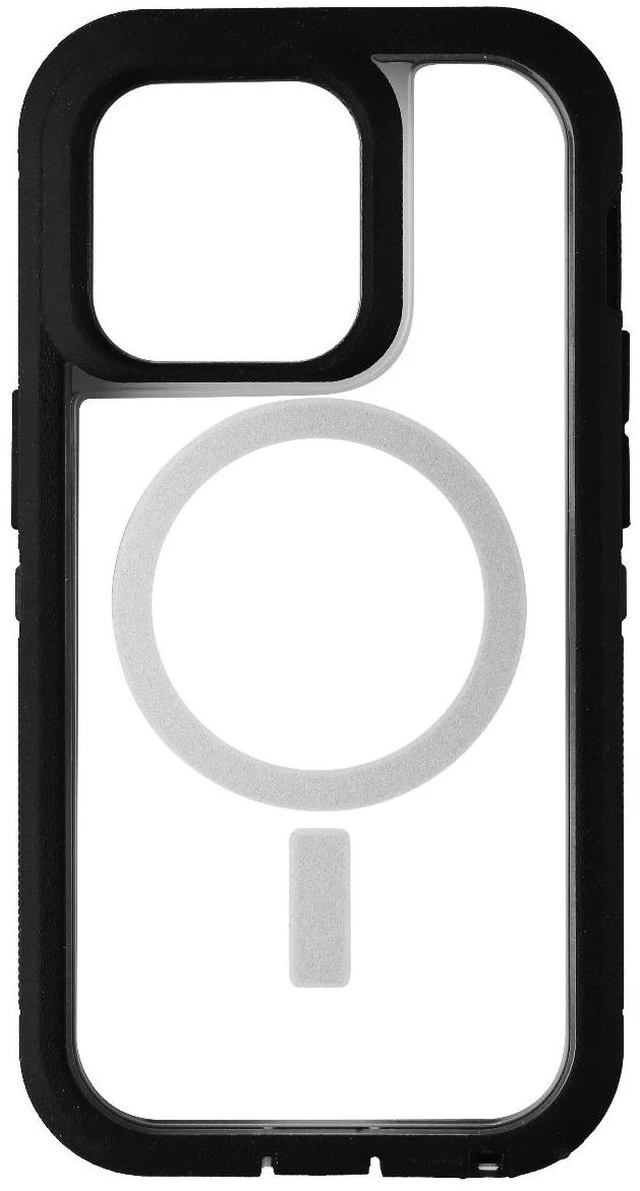 Alt view image 3 of 3 - OtterBox Defender Pro XT Case for MagSafe for iPhone 14 Pro - Black Crystal