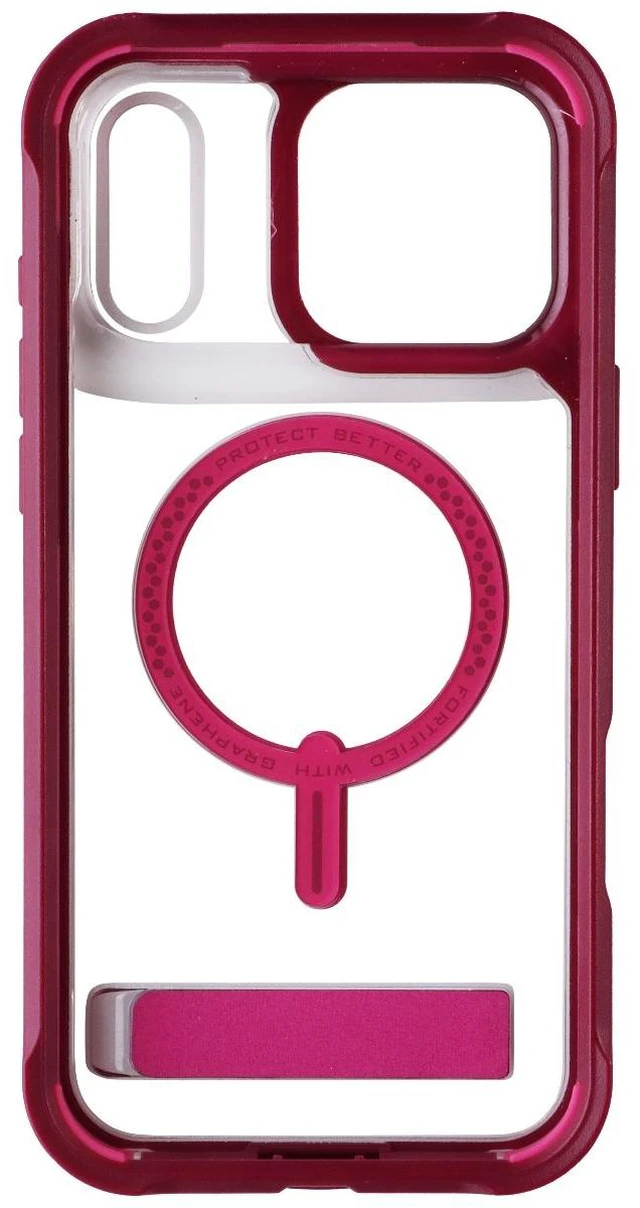 Alt view image 3 of 3 - ZAGG Rainier Kickstand MagSafe Case for Apple iPhone 17 Pro Max - Black Cherry