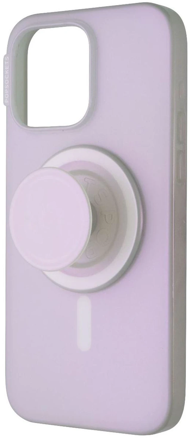Alt view image 2 of 4 - PopSockets PopCase for MagSafe for Apple iPhone 15 Pro Max - Opalescent Clear