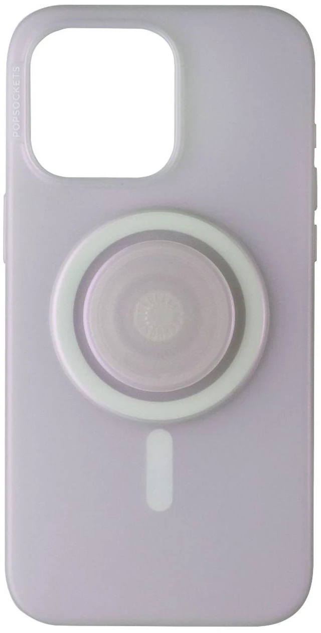 Alt view image 3 of 4 - PopSockets PopCase for MagSafe for Apple iPhone 15 Pro Max - Opalescent Clear