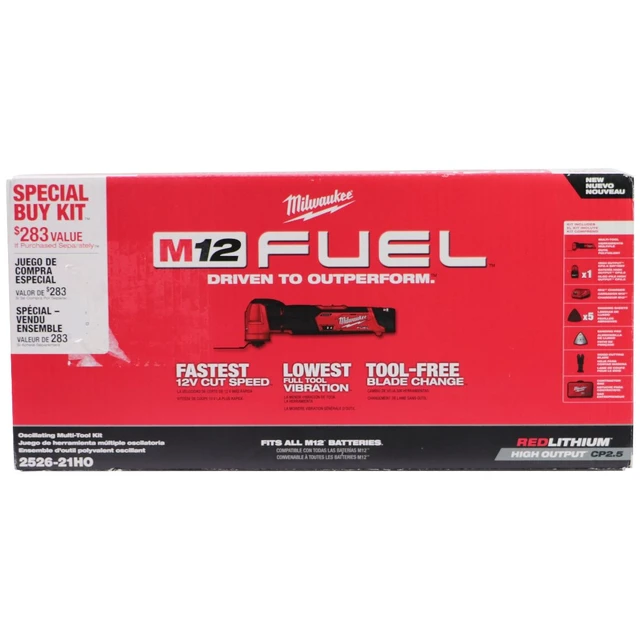 Alt view image 2 of 4 - M12 Fuel 12v Cordless Multi-tool Set With Accessories (2526-21HO)