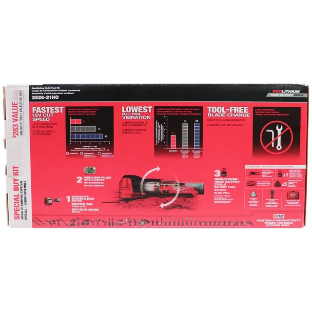 Alt view image 3 of 4 - M12 Fuel 12v Cordless Multi-tool Set With Accessories (2526-21HO)