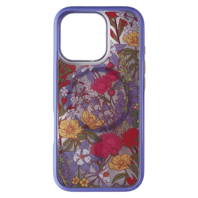 Alt view image 2 of 3 - OtterBox Symmetry Series Case for MagSafe for iPhone 16 Pro - Floral Purple