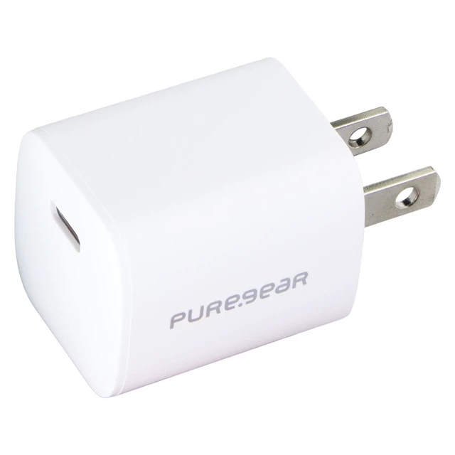 Main image of PureGear LightSpeed Nano (30W) Single Port USB-C Wall Charger - White (64842PG)