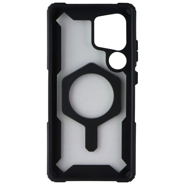 Alt view image 3 of 3 - UAG Plasma XTE Magnetic Case with Kickstand for Galaxy S25 Ultra - Clear/Silver