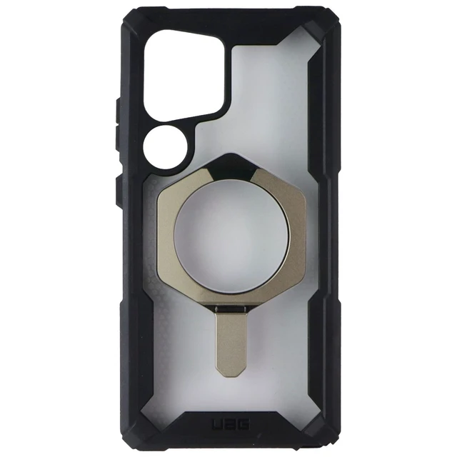 Alt view image 2 of 3 - UAG Plasma XTE Magnetic Case with Kickstand for Galaxy S25 Ultra - Clear/Silver