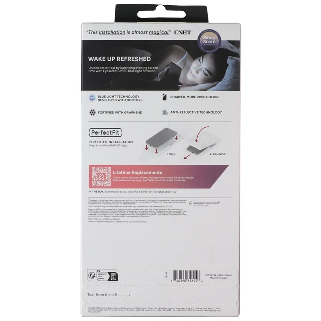 Alt view image 2 of 2 - ZAGG XTR5 Tempered Glass Screen Protector for Apple iPhone 17 Pro Max