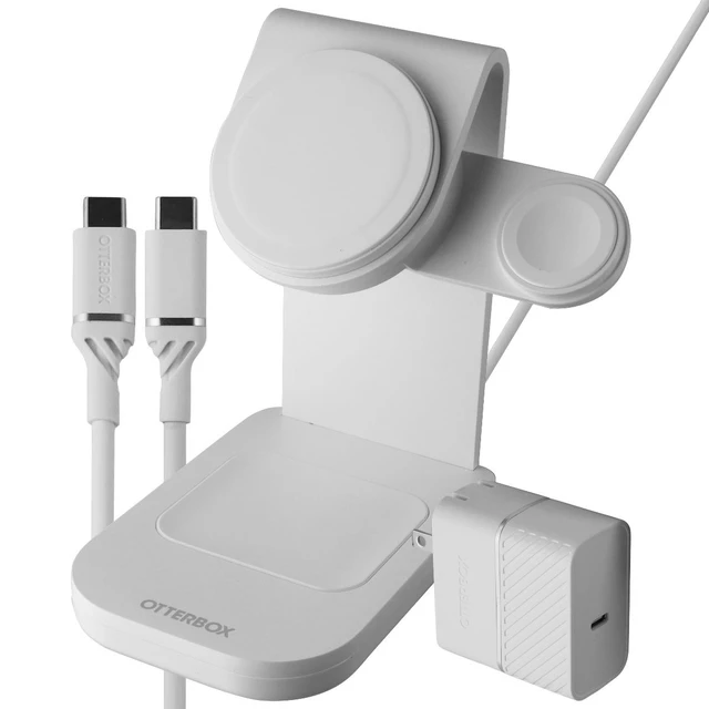 Alt view image 2 of 3 - OtterBox (15W) 3-in-1 Charging Station w/ MagSafe for iPhone/Apple Watch/AirPods