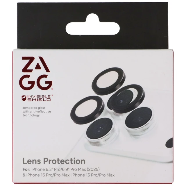 Main image of ZAGG Invisible Shield Lens Protection for iPhone 17 Pro/Pro Max - Black