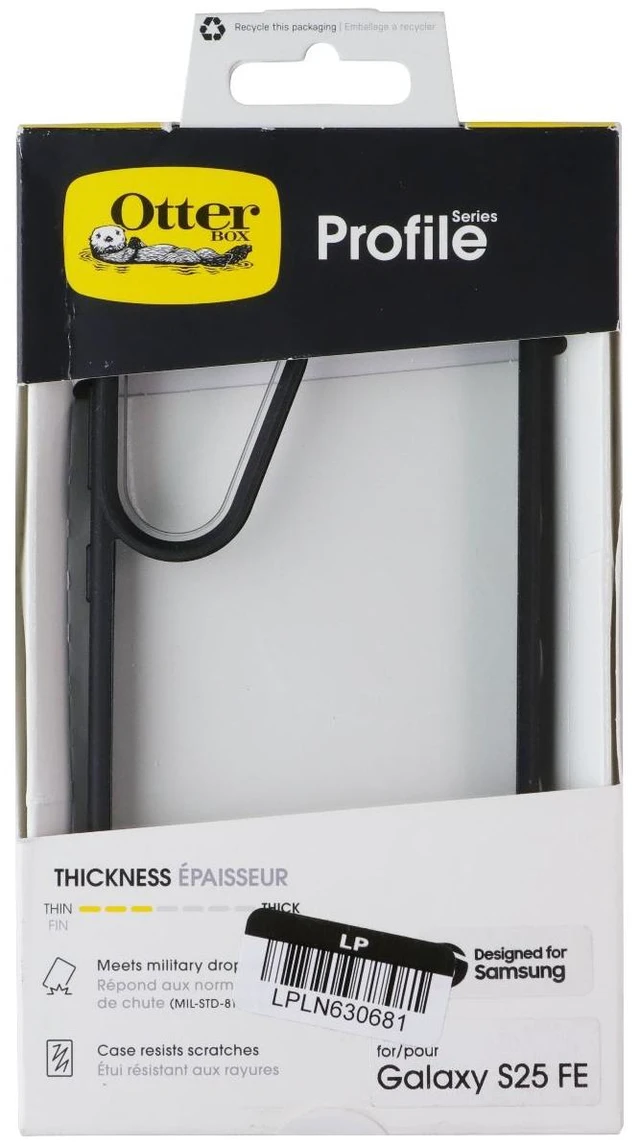 Main image of OtterBox Profile Case for Samsung Galaxy S25 FE - Clear/Black
