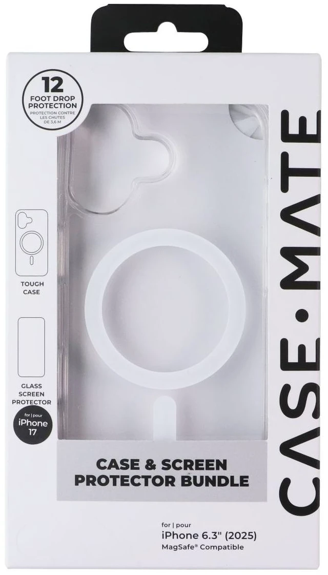 Main image of Case-Mate Tough Case for MagSafe w/ Screen Protector for Apple iPhone 17 - Clear