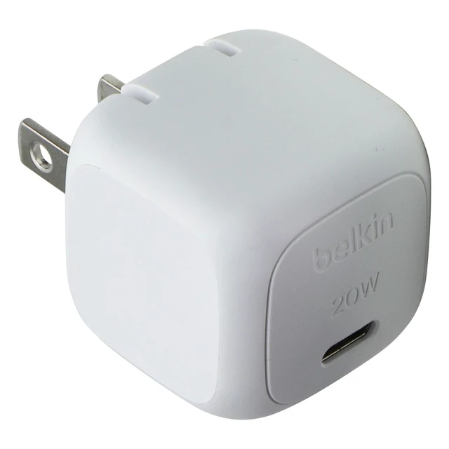 Alt view image 2 of 5 - Belkin Boost-Charge USB-C 20W (5V/3A) Cubic Wall Charger (WCA009dq) - White