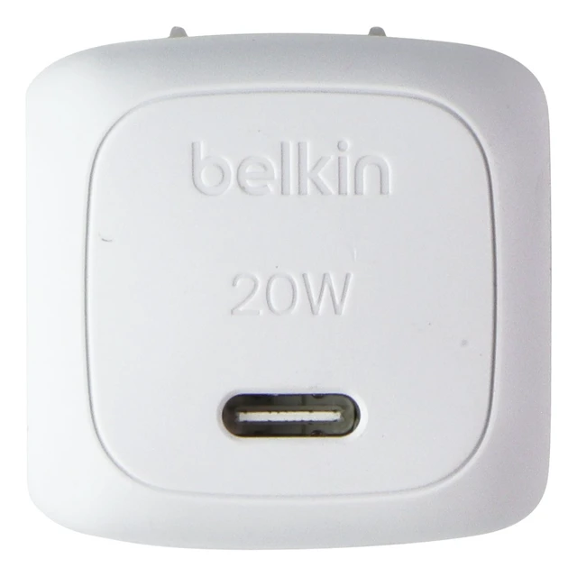 Alt view image 4 of 5 - Belkin Boost-Charge USB-C 20W (5V/3A) Cubic Wall Charger (WCA009dq) - White