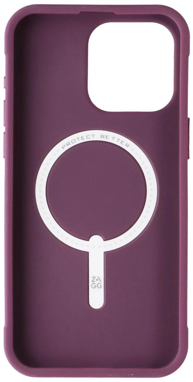 Alt view image 3 of 3 - ZAGG Luxe Snap Series MagSafe Case for Apple iPhone 15 Pro Max - Plum Purple