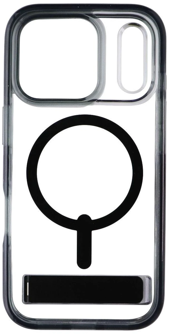 Alt view image 2 of 3 - ZAGG Santa Cruz Snap Case with Kickstand for Apple iPhone 17 Pro - Jet Black