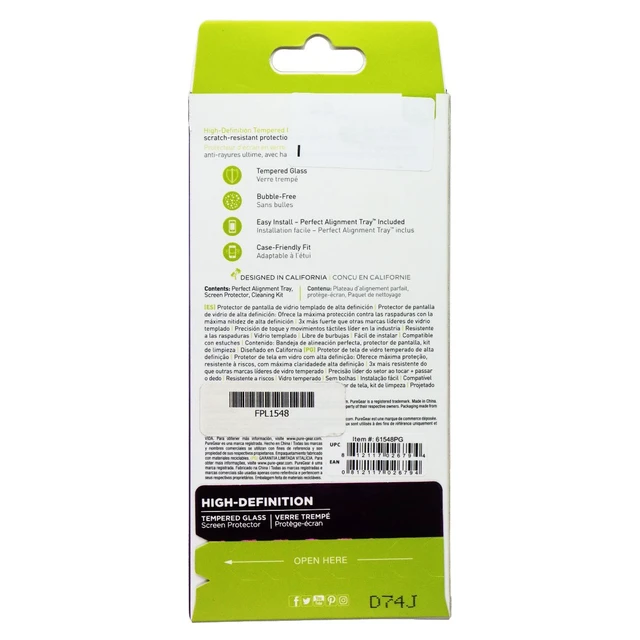 Alt view image 10 of 11 - PureGear 61548PG High - Definition Glass Screen Protector with Installation Tray