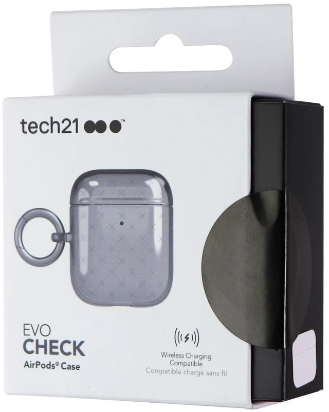 Main image of Tech21 Evo Check Series Case for Apple AirPods (1st & 2nd Gen) Cases - Black