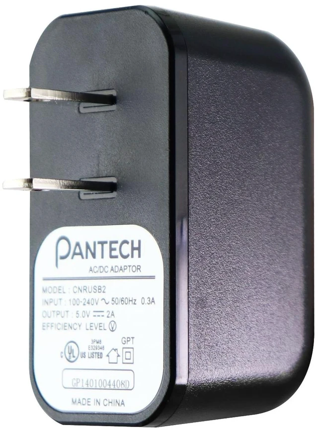 Main image of Pantech (5V/2A) AC/DC Adapter Single USB Wall Charger - Black (CNRUSB2)
