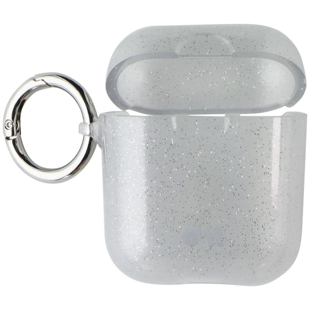 Alt view image 2 of 4 - Case-Mate Hook Ups Case & Strap for Apple AirPods Series 1 & 2 - Crystal Glitter