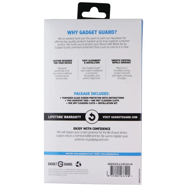 Alt view image 2 of 6 - Gadget Guard Black Ice Edition Tempered Glass for Samsung Galaxy A11 - Clear