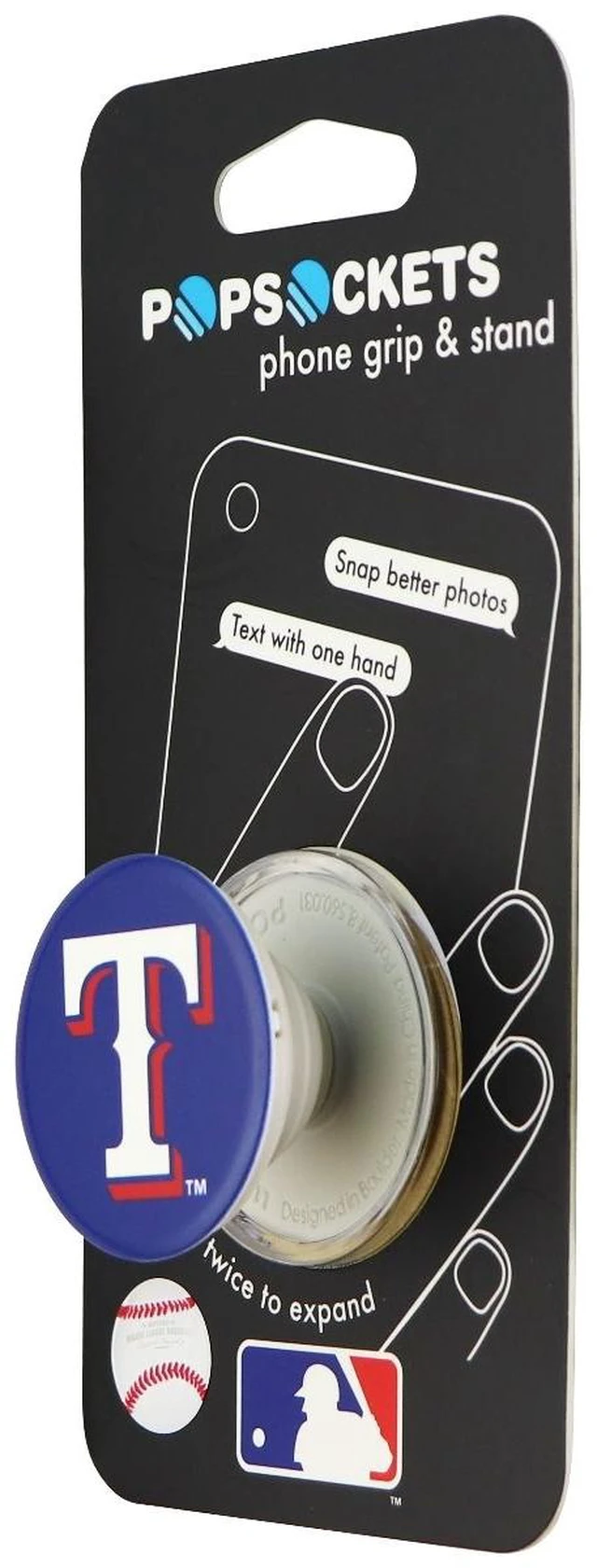 Main image of PopSockets: Collapsible Grip & Stand for Phones and Tablets - Texas Rangers
