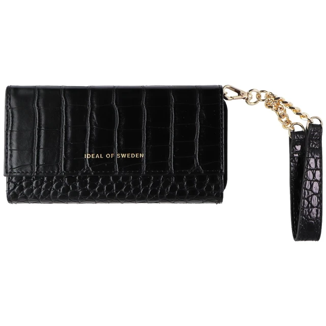 Alt view image 3 of 5 - iDeal of Sweden Signature Clutch Case for iPhone 12 and 12 Pro - Jet Black Croco