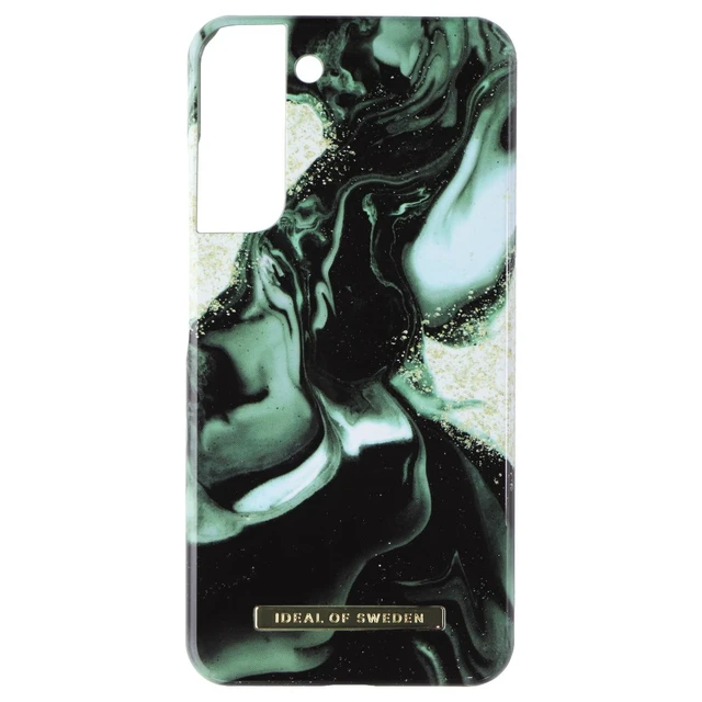 Alt view image 2 of 3 - iDeal of Sweden Printed Case for Samsung Galaxy (S22+) - Golden Olive Marble