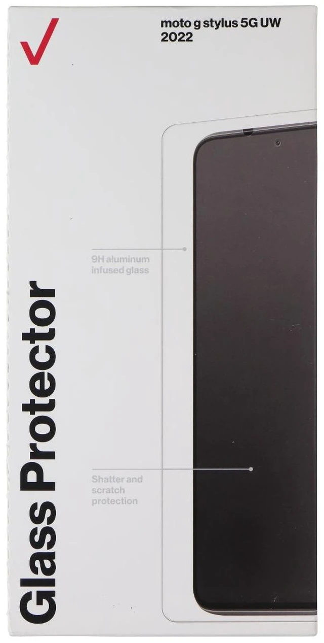 Main image of Verizon Tempered Glass Screen Protector for Motorola G Stylus 5G - Clear