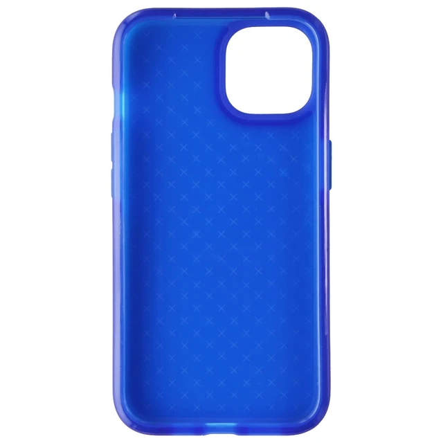 Alt view image 3 of 4 - Tech21 Evo Check Series Flexible Gel Case for Apple iPhone 14 - Blue