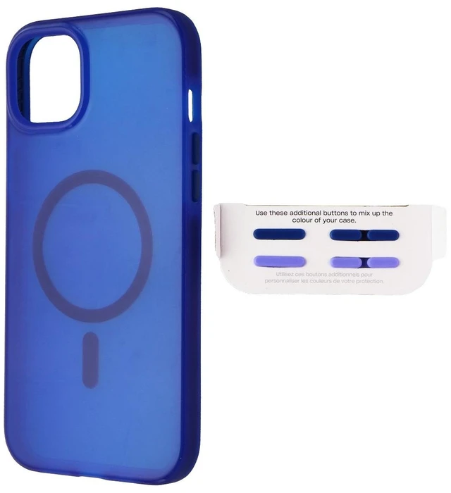 Main image of Tech21 Evo Check Flexible Gel Case for MagSafe for iPhone 14 Plus - Classic Blue