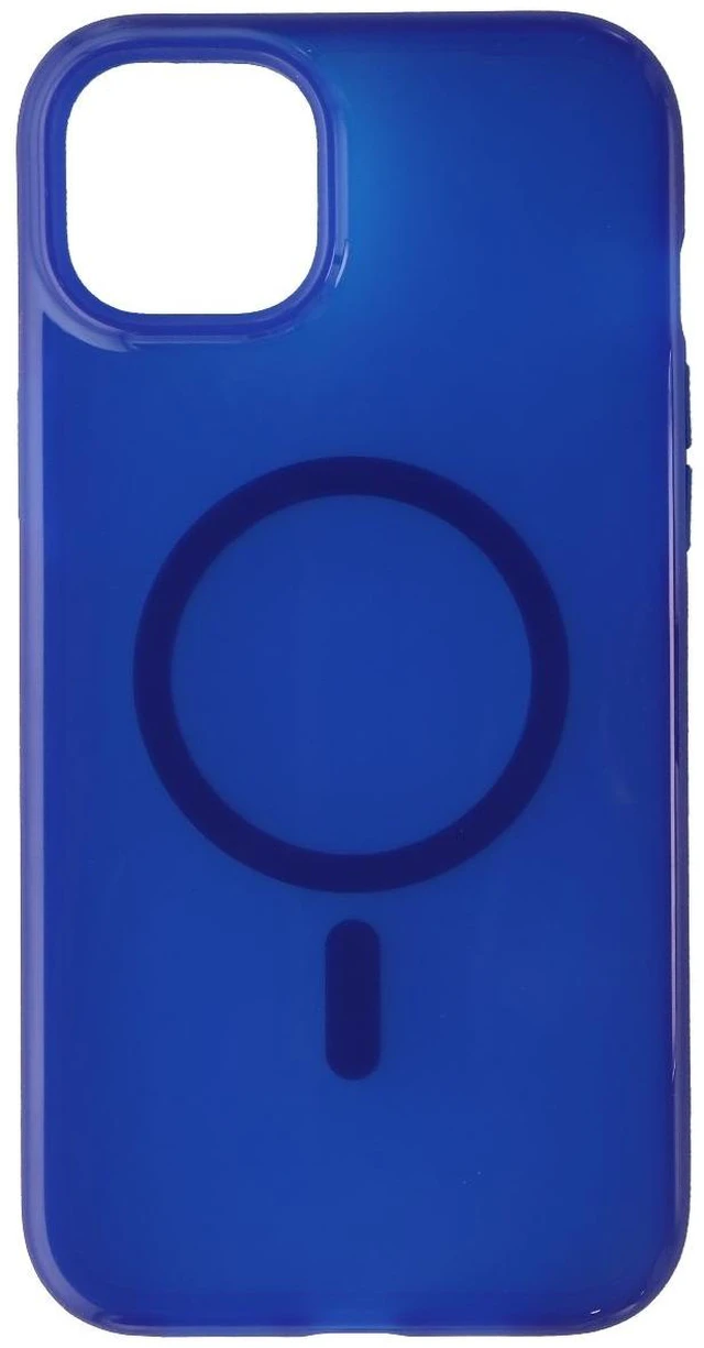 Alt view image 2 of 4 - Tech21 Evo Check Flexible Gel Case for MagSafe for iPhone 14 Plus - Classic Blue